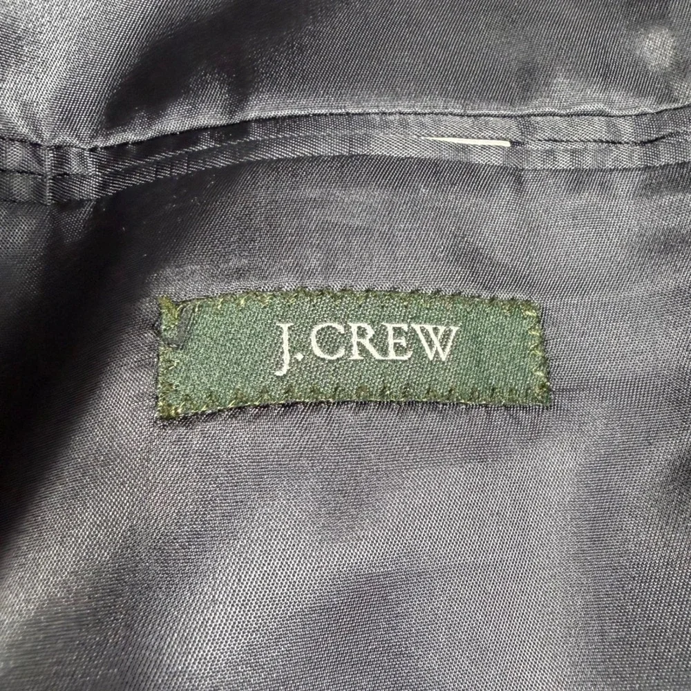 Vintage J. Crew Navy‎ Wool Blazer Jacket Men's Size 46R Made in Canada